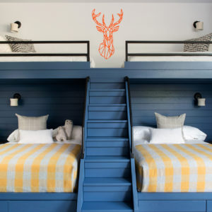 Modern custom bunk bed designed by San Francisco interior designer Cocharly Services LLC